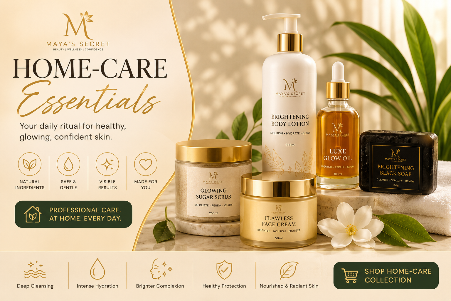 Maya's Secret facial, massage and beauty care services